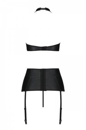 Ensemble sexy faux cuir Nancy - Passion