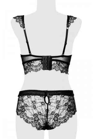 Ensemble culotte et balconnet dentelle - Grey Velvet
