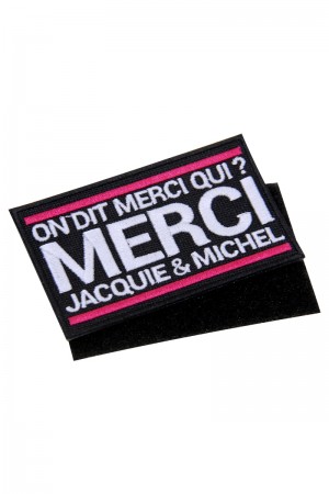 Ecusson rectangle velcro Jacquie et Michel