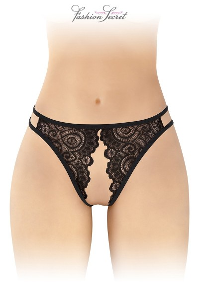 Culotte noire ouverte Annette - Fashion Secret