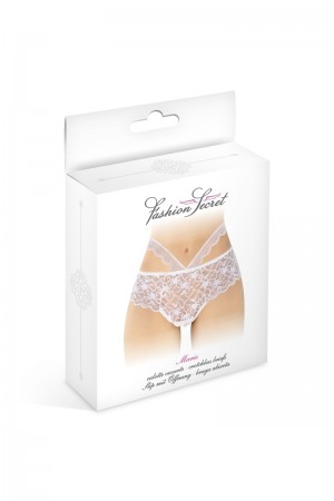 Culotte ouverte blanche Marie - Fashion Secret