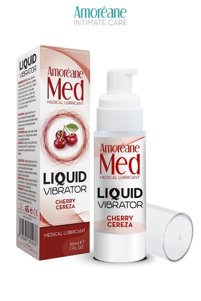 Lubrifiant Liquid Vibrator Cerise 30ml - Amoreane Med