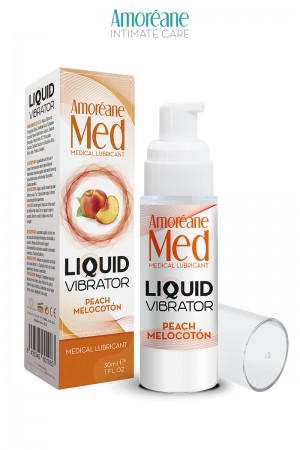 Lubrifiant Liquid Vibrator  Pêche 30ml - Amoreane Med