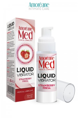 Lubrifiant Liquid Vibrator Fraise 30ml - Amoreane Med