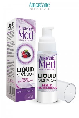 Lubrifiant Liquid Vibrator Baies Rouges 30ml - Amoreane Med