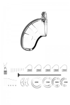 Cage de chasteté 6,5cm avec plug d'urètre - ManCage 15