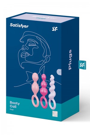Set de 3 plugs colorés Booty Call - Satisfyer