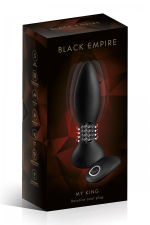 Plug anal à billes rotatives télécommandé - Black Empire