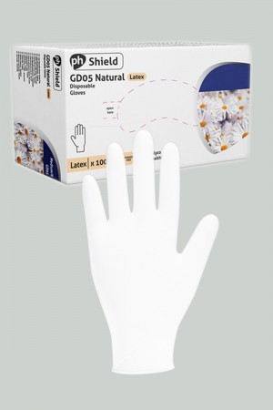 100 gants chirurgicaux en latex blanc