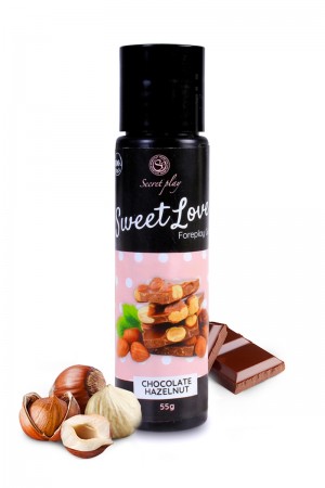 Lubrifiant comestible chocolat-noisette - 60ml