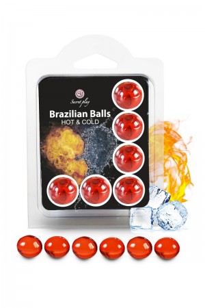 6 Brazillian balls effet chaud & froid