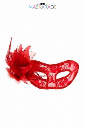 Loup semi-rigide La Traviata - rouge