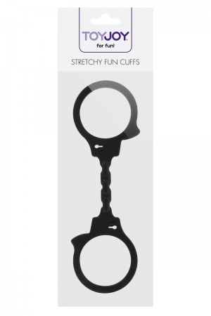 Menottes silicone stretchy - noir