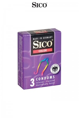 3 préservatifs Sico COLOUR