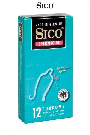 12 préservatifs Sico SPERMICIDE