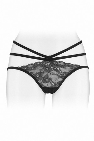Culotte ouverte  Nadia - noir