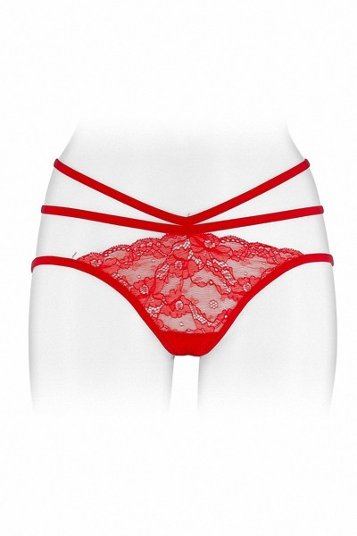 Culotte ouverte  Nadia - rouge