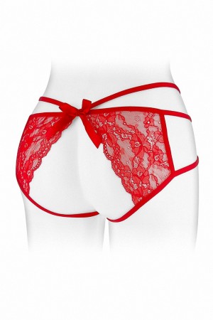 Culotte ouverte  Nadia - rouge