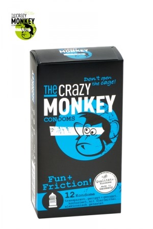 12 Préservatifs Crazy Monkey Fun & Friction