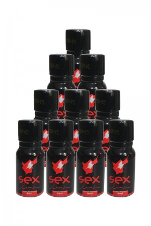 Poppers Sexline rouge (pack de 10)