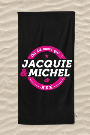 Serviette de plage Jacquie et Michel Classique