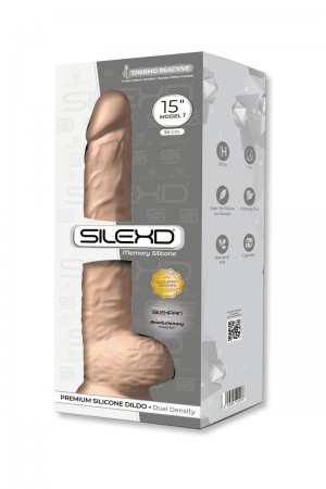 Gode XXL double densité 38 x 6 cm - SilexD