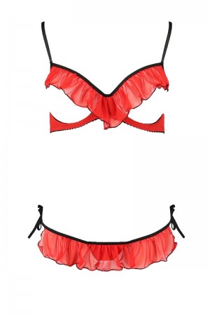 Ensemble lingerie seins nus Cherry - Passion