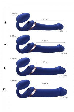 Strap-on-me Multi Orgasm bleu nuit L