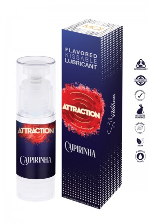 Lubrifiant embrassable parfum Caipirinha - Attraction