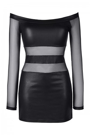 Robe noire V-9309 - Axami