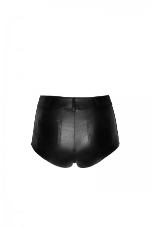 Short échancré F318 wetlook effet croco