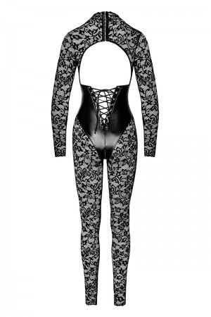 Combinaison corset Enigma F299 dentelle et wetlook