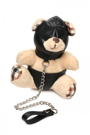 Porte-clés Teddy Bear BDSM avec cagoule