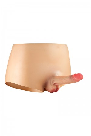 Culotte avec gode réaliste creux