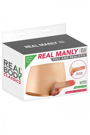 Culotte avec gode réaliste plein
