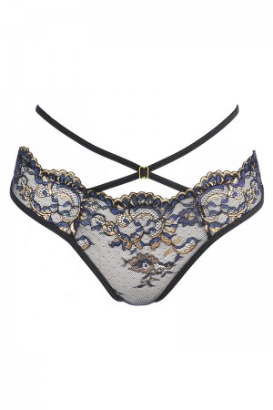 String dentelle Noir V-10368 - Axami