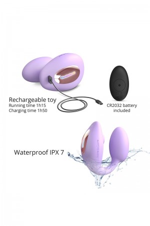 Double stimulateur Wonderlover mauve - Love to Love