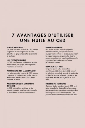 Huile stimulante au CBD Slow Sex - Bijoux Indiscrets