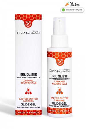 Lubrifiant Bio caramel beurre salé 100ml - Divinexstases