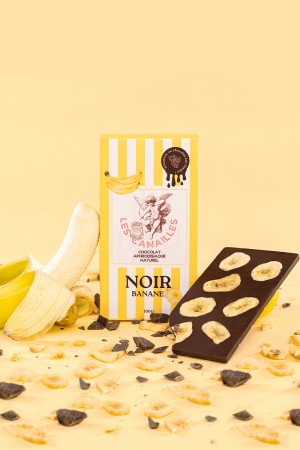 Chocolat noir banane - Tablette 100g - Les canailles
