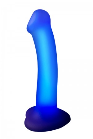 Dildo lumineux violet - Strap-On-Me