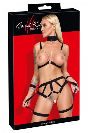 Ensemble harnais Strappy Bikini - Bad Kitty