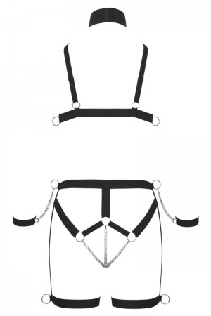 Ensemble harnais Strappy Bikini - Bad Kitty
