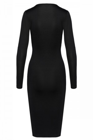 Robe noire à manches longues -  Cotelly Party