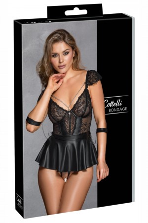 Ensemble 3 pièces lingerie Fetish - Cotelli Bondage