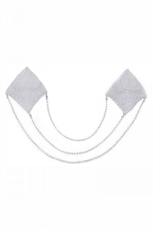 Caches tétons Losange avec chainettes - Cotelli Accessoires