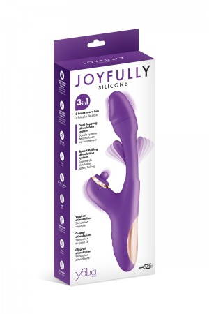 Vibromasseur rabbit 3-en-1 Joyfully violet - Yoba