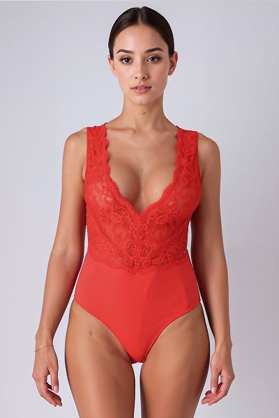 Body rouge Evalie - Passion