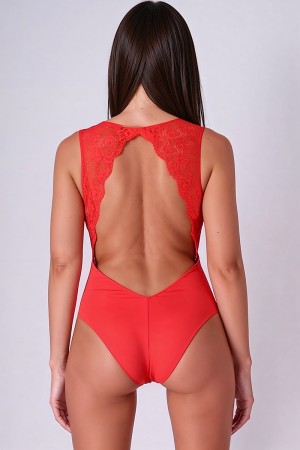 Body rouge Evalie - Passion