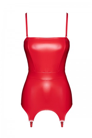 Corset à jarretelles Bombshell F368 - Noir Handmade